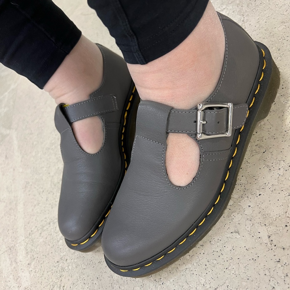 Dr. Marten’s Gray Mary Jane Loafers
